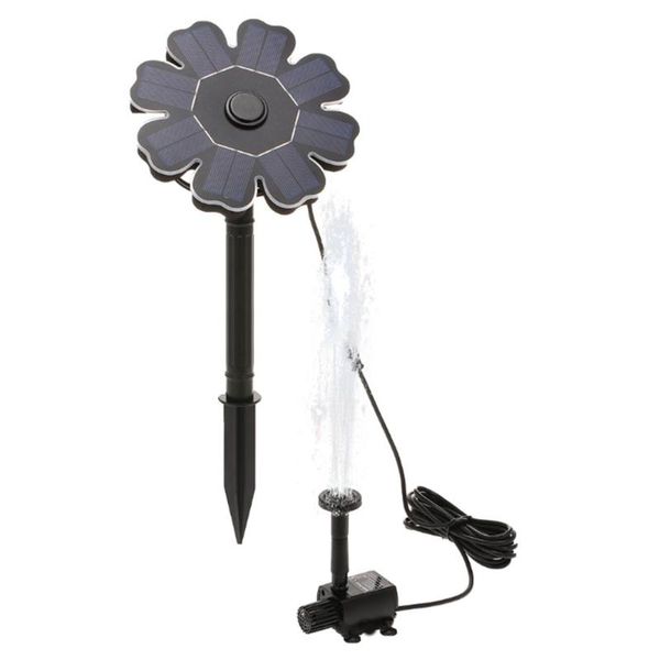 

mini solar fountain water garden pool pond outdoor panel decoration in stock decorations