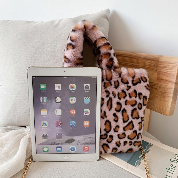 

evening bags fashionable bag, soft and warm belt, belt chain, big plush, winter use