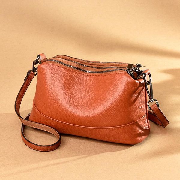 

evening bags 2021 real cowhide messenger handbags fashion casual ladies one-shoulder handbag luxury