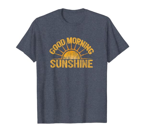 

good morning sunshine t-shirt vintage disco retro funk tee, White;black