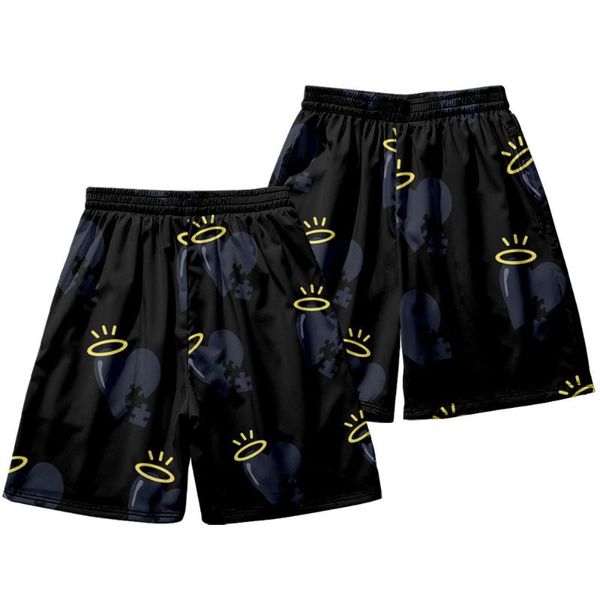 

summer black print swimsuits running sports surffing shorts mens swimwear trunks beach board pants men's, White;black