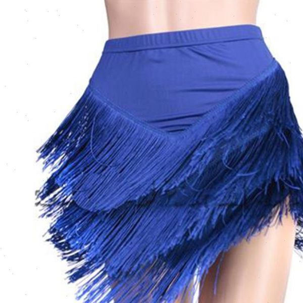 

summer womens skirts women high waist tassel asymmetrical bodycon pencil fringe skirt nightclub mini latin dance saias, Black
