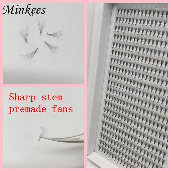 

volume lashe thin root premade fans sharp pointy stem eyelashes 400 eyelash extensions russian lashes wholesale1