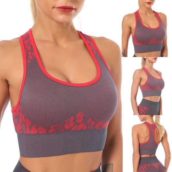 

bras seamless underwear no steel ring beautiful back u-shaped print backstreet style ladies fitness student base, Red;black