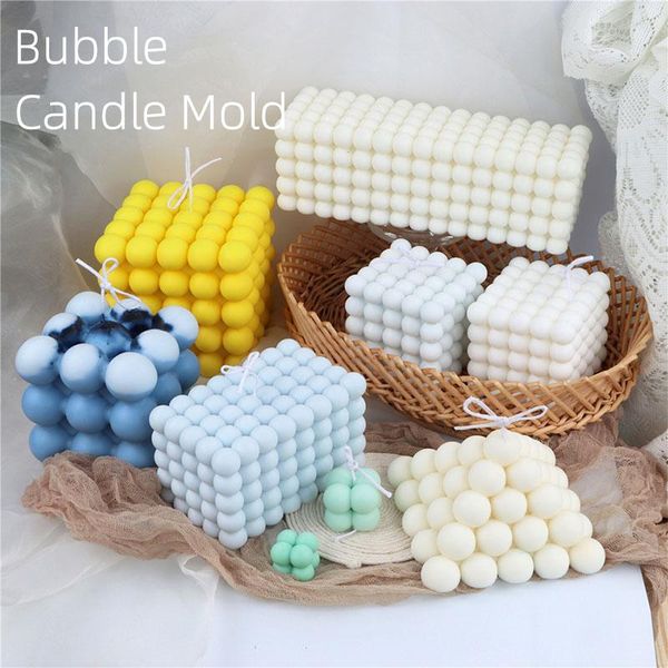

craft tools large sizes giant bubble cube candle silicone mold handmade double bubbles home decor art mould for making taper