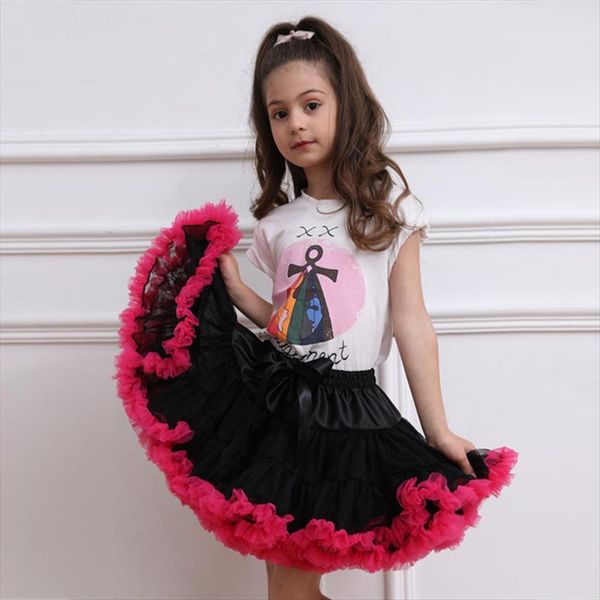 

toddler children baby girls tutu womens skirts fluffy kids ballet bow princess party dance lace clothes, Blue