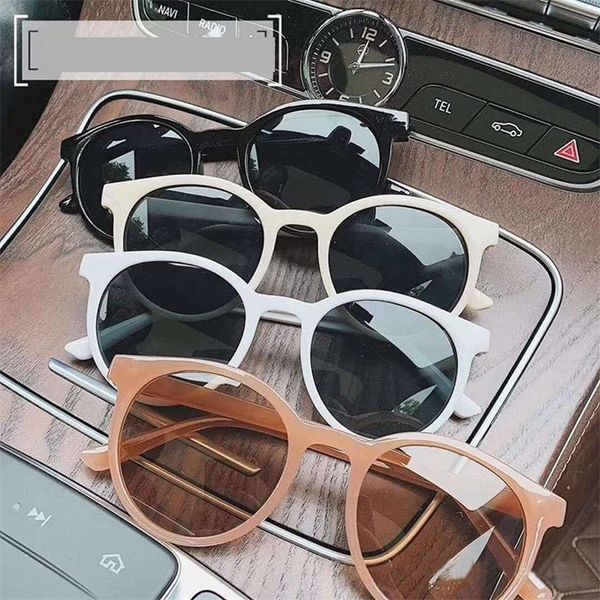 

gqky candy sunglassessuitcase portable leather case packaging small round frame jelly color outdoorzhang dayi cycling eyeglass sunglasses, White;black