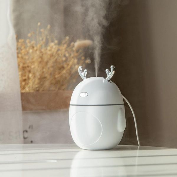 

fragrance lamps cute antlers cartoon usb cool mist humidifier diffuser with color change night light for home office spa travel
