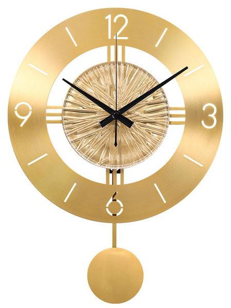 

wall clocks vintage luxury clock silent digital simple gold antique minimalist metal living room wandklok home decor ad50wc