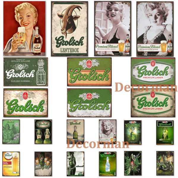 

[ mike86 ] netherland beer metal sign wall posters grolsch wine painting gift art decor pub lta-2003 20*30 cm