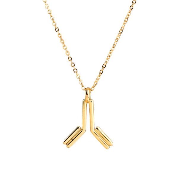 

pendant necklaces antibody necklace biology science jewelry teacher gift student graduation wholesale, Silver