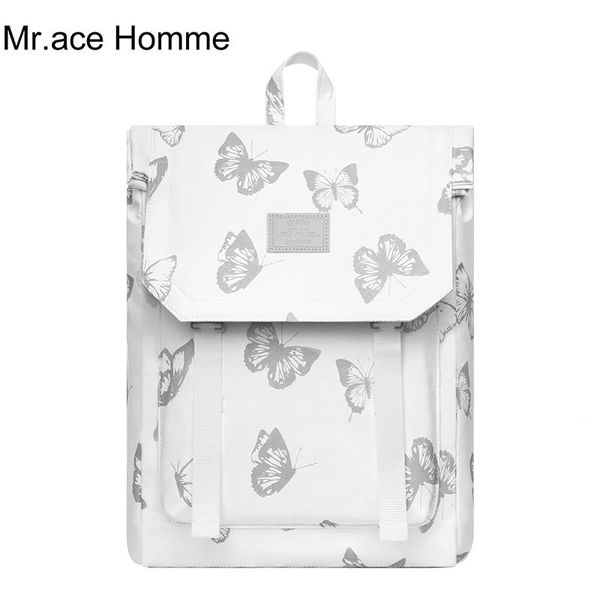 

backpack butterfly pattern 15.6inch lapwomen waterproof cute school for girl kawaii college bag travel bagpack