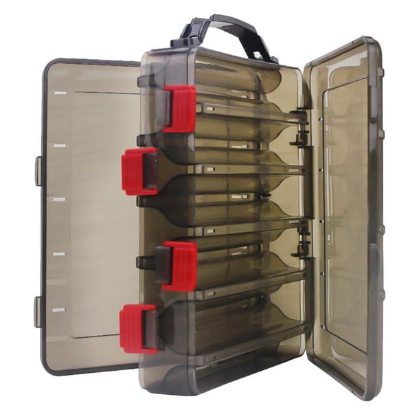 

1pc thickened 10 grids translucent bait storage box baits kit case lure water-resistant fish tool accessory holder for fishing accessories