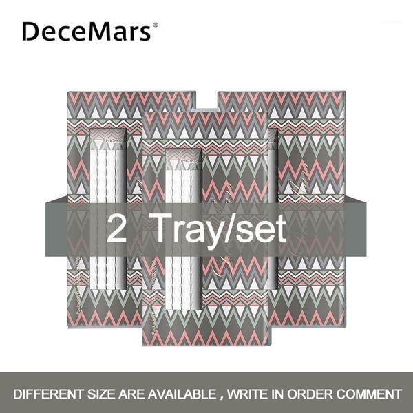 

decemars 2 tray/set 3d-6d long stem premadelashes volume eyelash extensions premade fans professional makeup use eyelash1