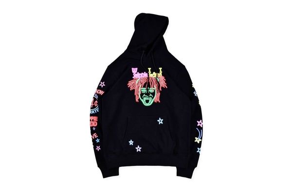 

hoodie trippie hoodies merch trippiel and funny lyrics girl streetwear hip hoptrippie redd male sweaters, Black