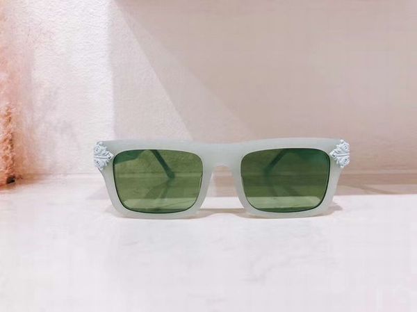 

square sunglasses 1260 square sun glasses light green 54mm gafas de sol mens sunglasses shades new with box, White;black