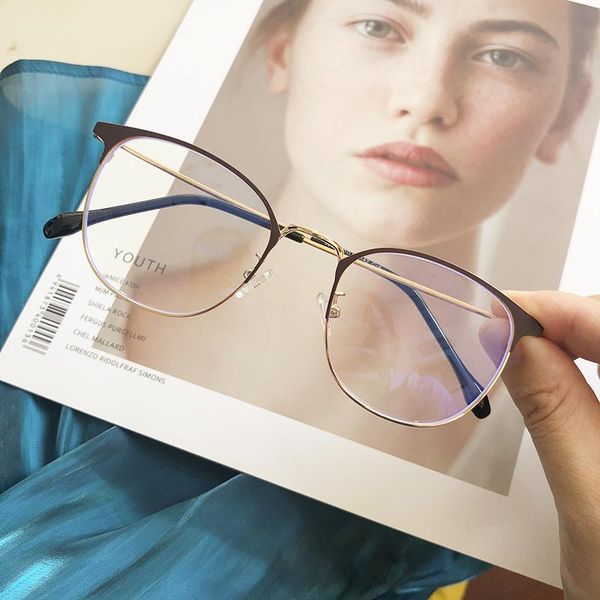

fashion sunglasses frames 2021 anti blue light ray computer goggles men radiation-resistant transparent eye glasses flat mirror sale-seller, Black