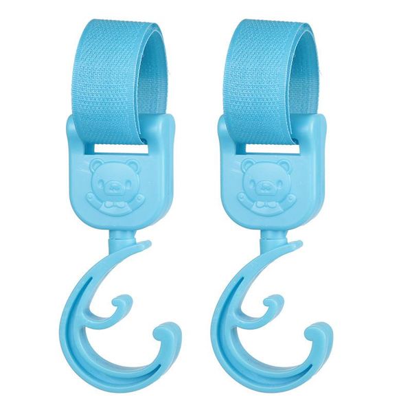 

stroller parts & accessories 2pcs/ baby bag hooks pram rotate 360 degree car seat cute bear hanger hooking up