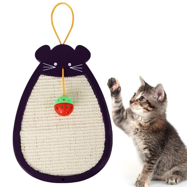 

cat toys scratch board mouse paper scratcher toy grinding nails interactive protect furniture with bell ball