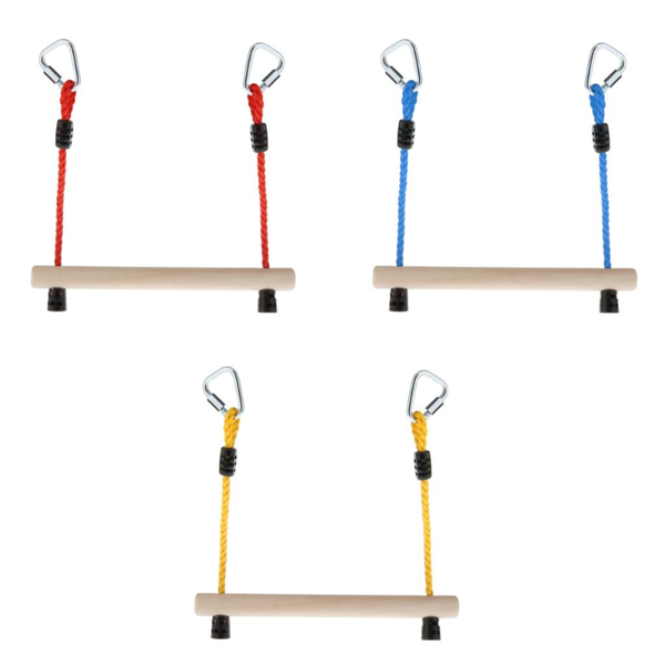 

wood swing bar rings kids gymnastic wear resistant climbing frames rod garden swings outdoor backyard play accessories