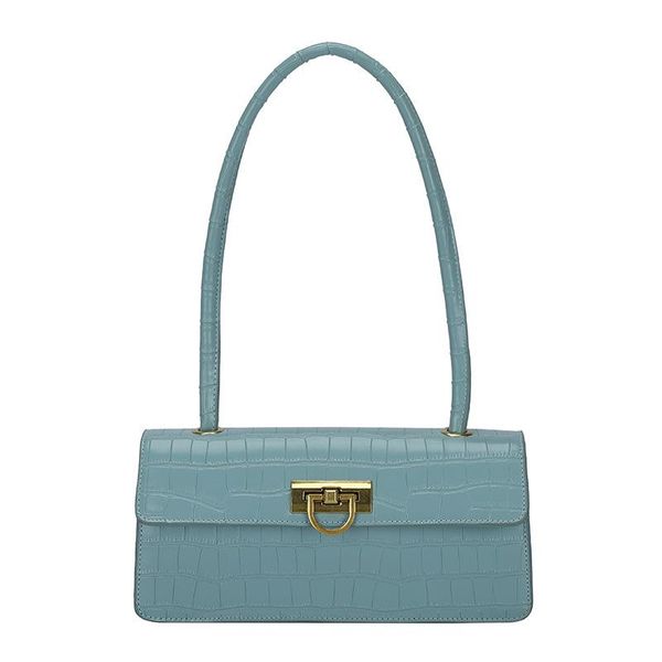 

evening bags luxury retro shoulder bag 2021 summer tide fashion handbag blue square french women's underarm