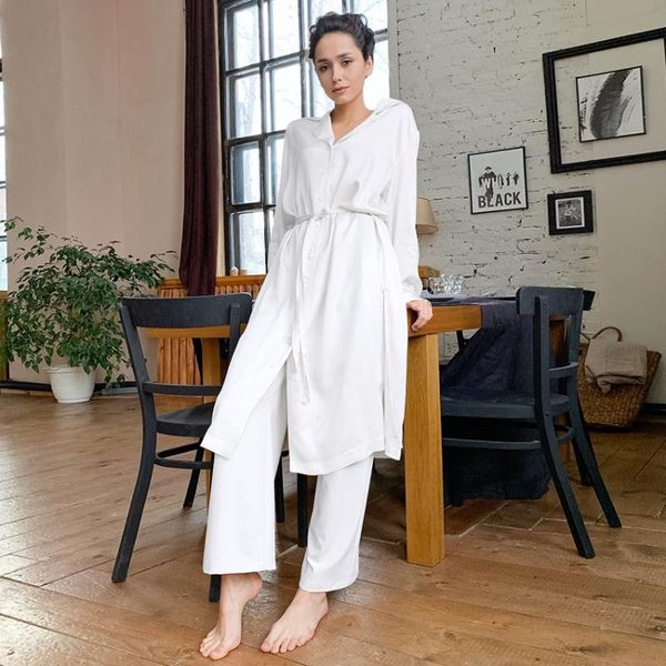 

women's sleepwear hiloc turn down collar pijama dresses split robe set nightdress single-breasted bathrobe for women full sleeve lace u, Black;red