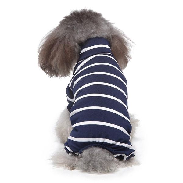 

dog apparel pet clothes for small dogs pajamas cat stripe shirt puppy jumpsuit medium sleepingwear soft coat clothing #