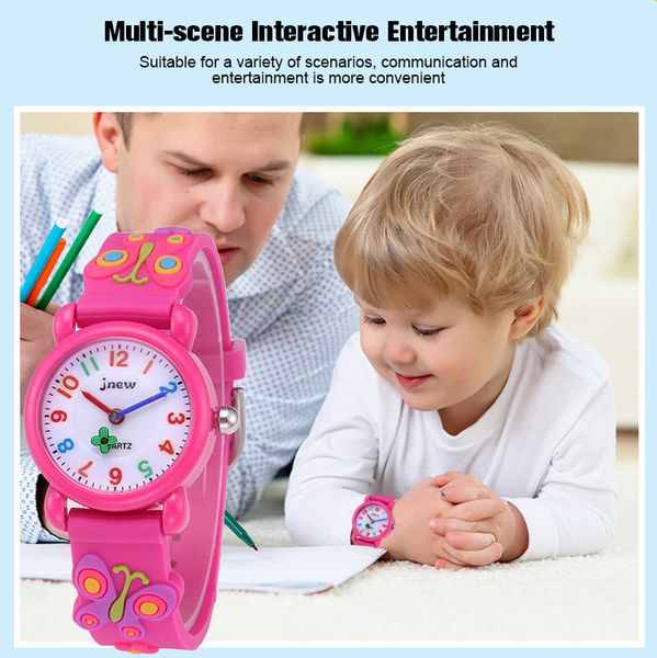 Bambini 3D Silicone Cartoon Orologio al quarzo impermeabile Orologio da uomo e da donna per bambini della scuola elementare Regalo per bambini