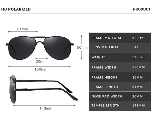 

sun glasses zxrcyyl luxury brand polarized glasses men women gradient lens alloy metal frame round glasses pilot driving, White;black