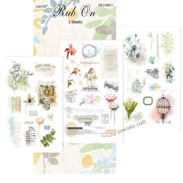 

3pcs vintage summer moments rub on stickers for scrapbooking diy junk journal projects/po /card making diary gift wrap