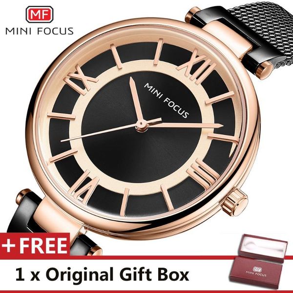 

wristwatches minifocus fashion quartz watch women watches ladies girls wrist female clock montre femme relogio mf0234l.03, Slivery;brown