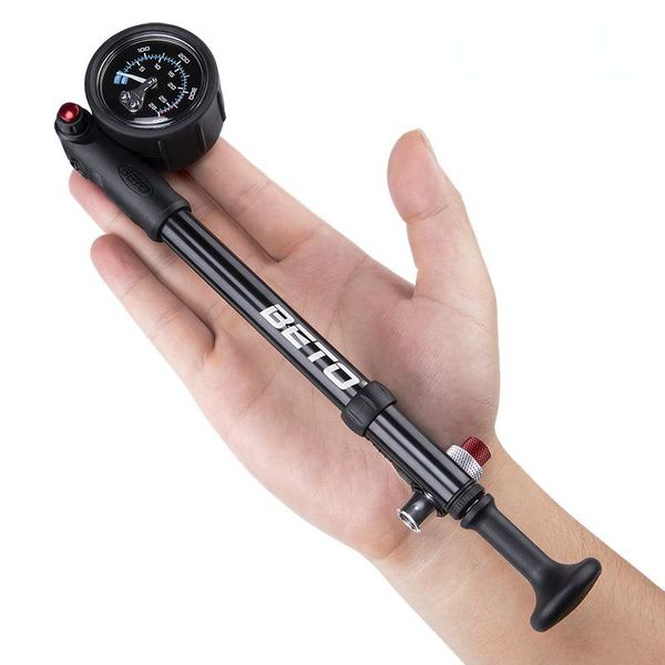 

bike pumps pump mtb fork / rear suspension for bicycle 400 psi hose air hand with pressure gauge inflator