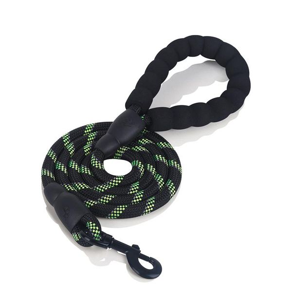 

reflective nylon braided traction rope lead dog leash walk running tracking mountain climbing puppy pet accessories collars & leashes