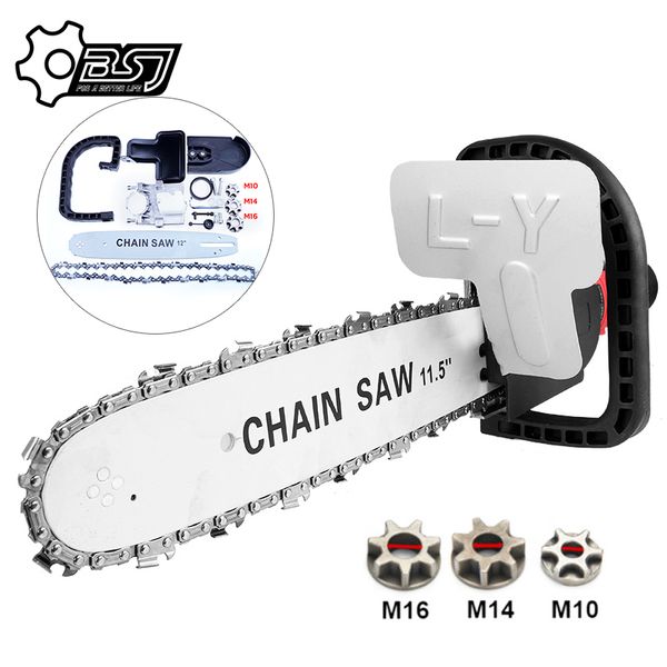 

upgrade 11.5inch electric chainsaw bracket adjustable universal m10/m14/m16 chain saw part angle grinder into chain saw