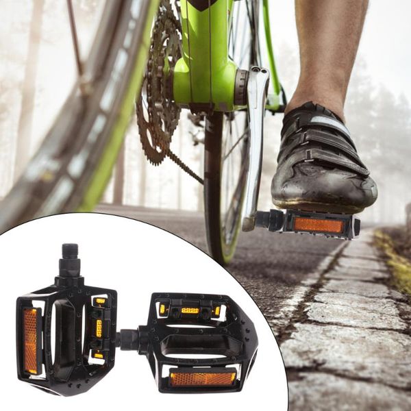 

bike pedals 2pcs aluminium alloy hollow out mountain accessories (black)
