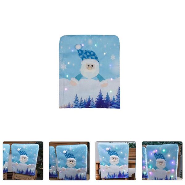 

chair covers cartoon glowing christmas decorative seat slipcovers holiday decor