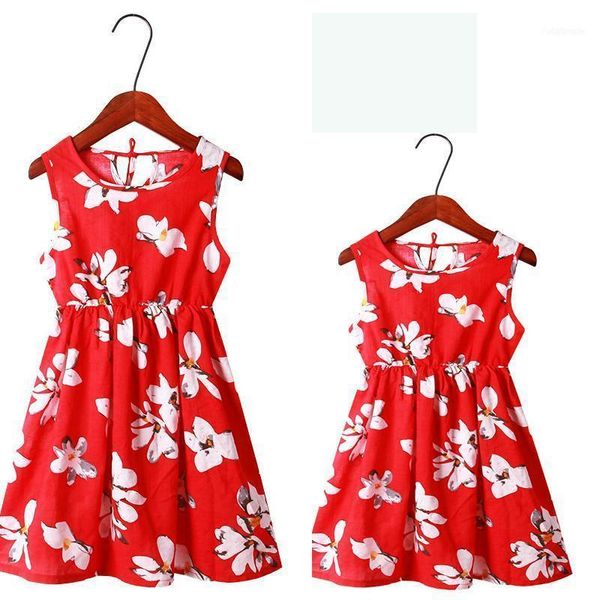 

family matching outfits mom mommy and me clothes women girls fashion dress look mother daughter dresses1, Blue