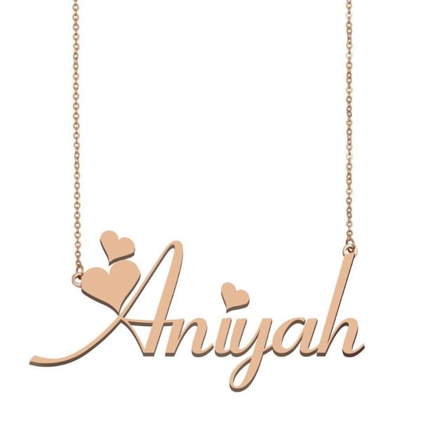 

pendant necklaces aniya h name necklace, custom necklace for women girls friends birthday wedding christmas mother days gift, Silver
