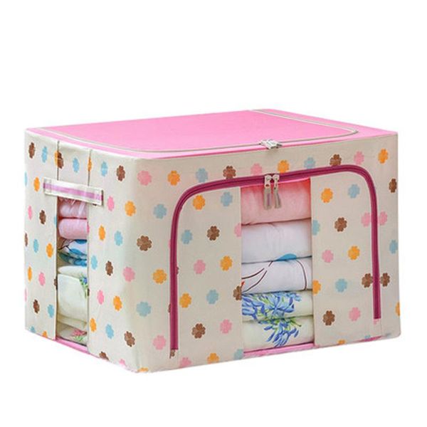 

storage boxes & bins hifuar oxford zipper clothes box cute printed bedding clothing bag large capacity quilt closet divider organizer
