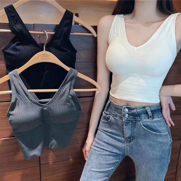 

seamless sports bra yoga bras high elastic solid color crop tank padded shockproof stretchy running workout bralette outfit