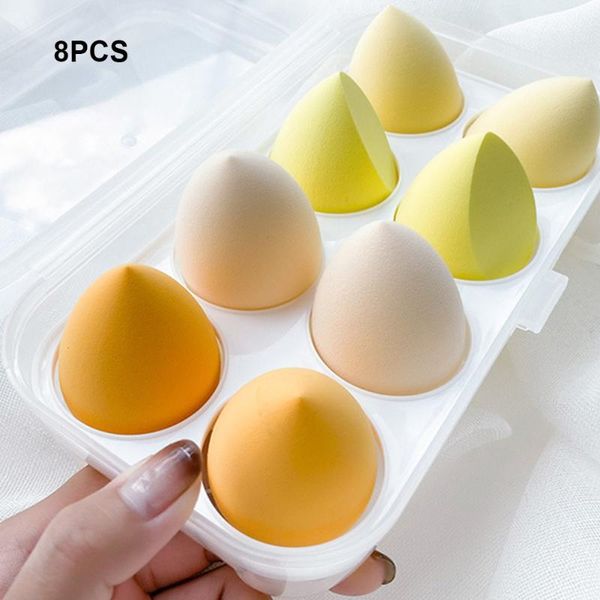 

sponges, applicators & cotton 4/8 pcs makeup sponge set dry and wet use concealer cream foundation blender cosmetic tool