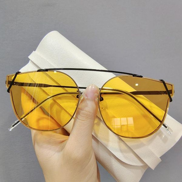 

sunglasses vintage cat eye women/men 2021 sun glasses brand designer sunglass lentes de sol hombre/mujer uv400, White;black