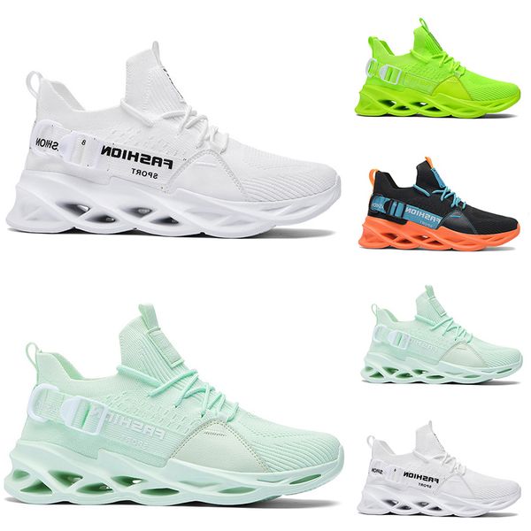 GAI Mens Womens Running Shoes Triplo Preto Branco Verde Sapato Ao Ar Livre Homens Mulheres Designer Sapatilhas Esporte Treinadores Estilo Sneaker GAI