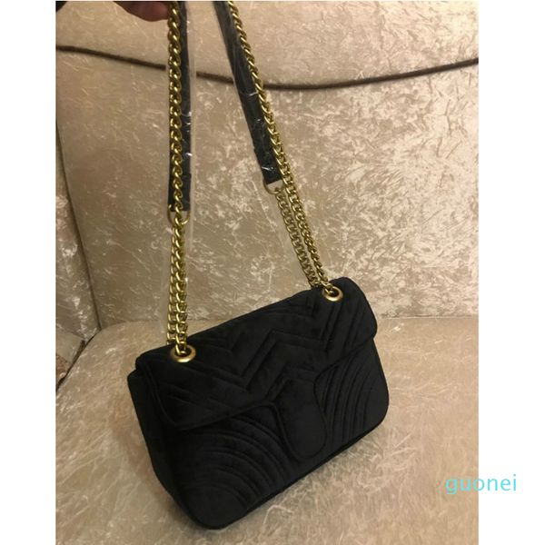 

marmont velvet bags handbags women shoulder bag sylvie purses chain fashion crossbody bag 0011