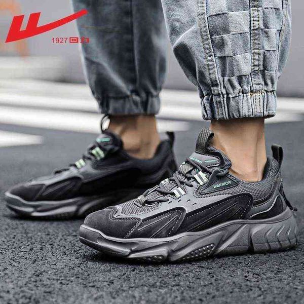 

huili men's shoes spring and autumn dad's 2021 fashion casual black sneakers men's