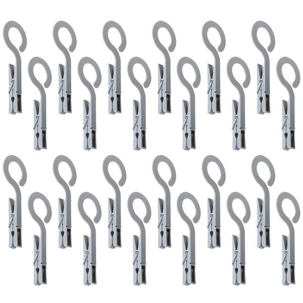 

windproof clothes pegs laundry hook hanger hanging clips household clothespin socks folder (grey) clothing & wardrobe storage