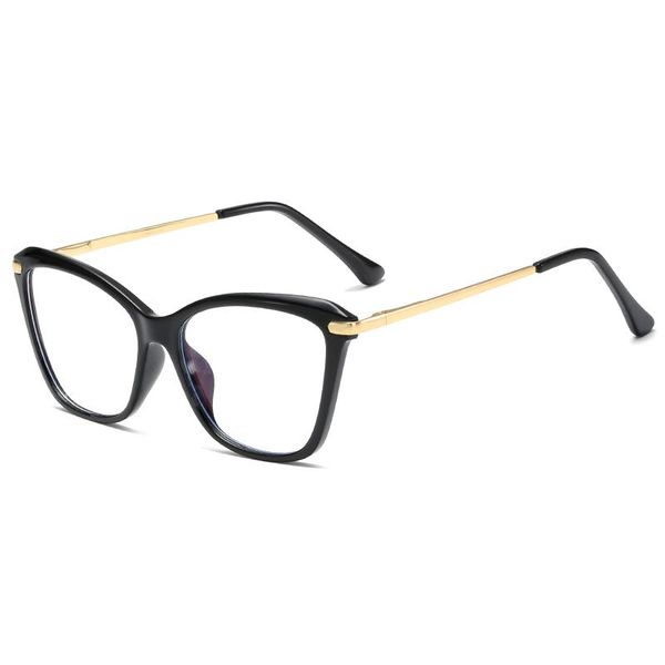 

sunglasses 2021 fashion blue-ray-proof glasses men cat-eye frame women reading eyeglasses anti-radiation office computer eyewear uv400, White;black