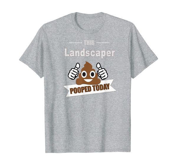 

landscaper gifts, poop today, funny sarcastic landscaping t-shirt, White;black