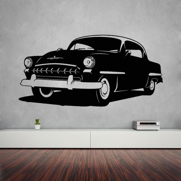 

wall stickers antique car decal vehicle garage decor retro auto decorations boys bedroom art decals kids room p399