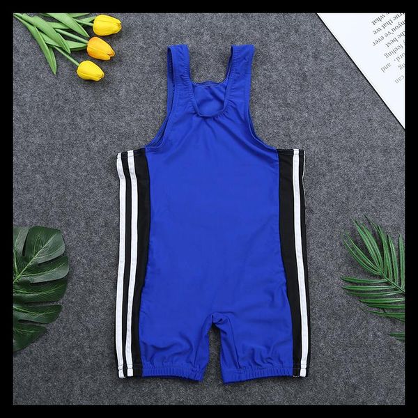

gym clothing wrestling suit tyle competition training one-piece children nylon high elastic, White;black